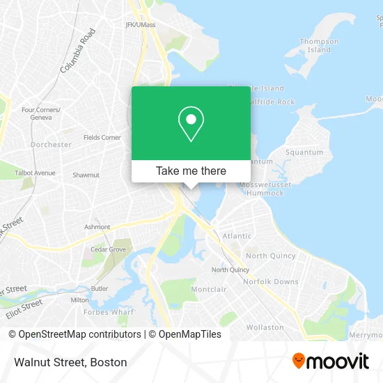Walnut Street map