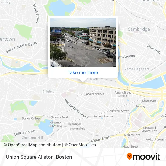 Union Square Allston map