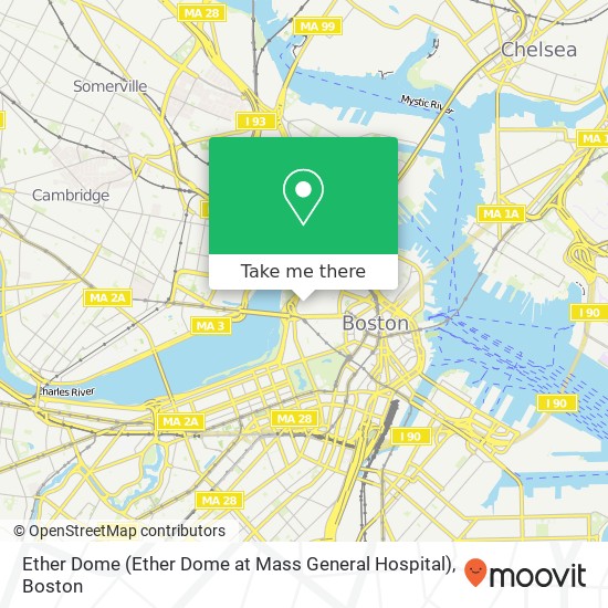 Mapa de Ether Dome (Ether Dome at Mass General Hospital)