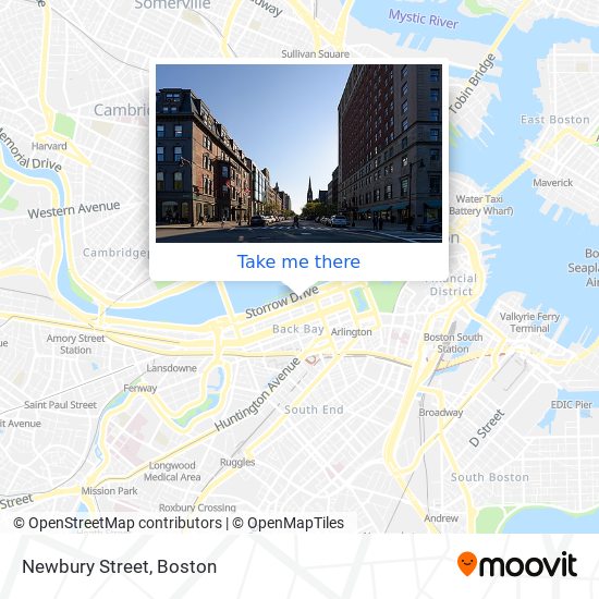 Mapa de Newbury Street