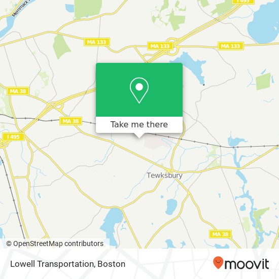 Lowell Transportation map