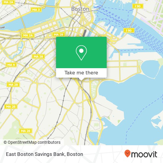 Mapa de East Boston Savings Bank