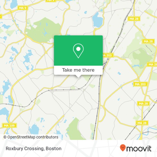 Roxbury Crossing map