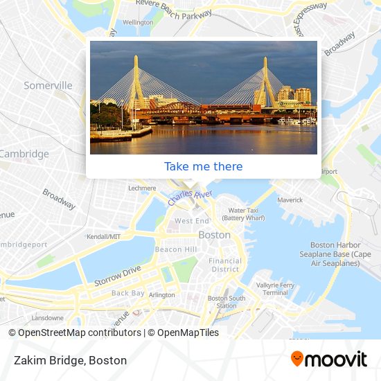 Zakim Bridge map