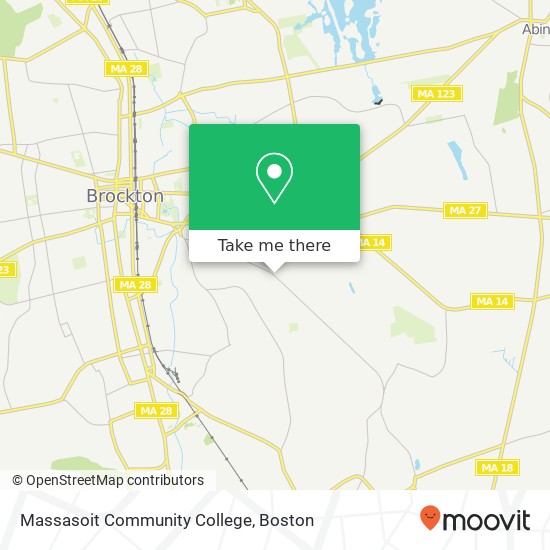 Mapa de Massasoit Community College