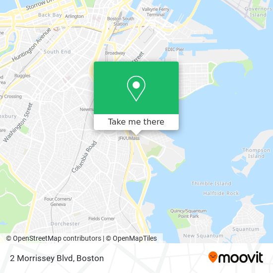 Mapa de 2 Morrissey Blvd