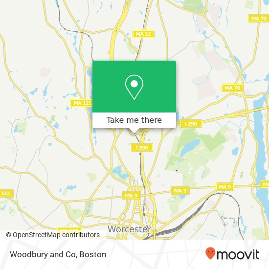 Mapa de Woodbury and Co
