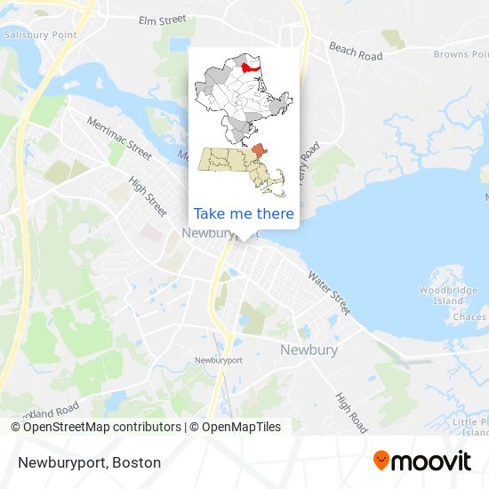 Mapa de Newburyport