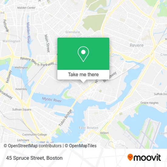 45 Spruce Street map