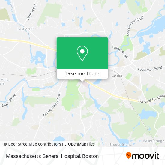 Massachusetts General Hospital map