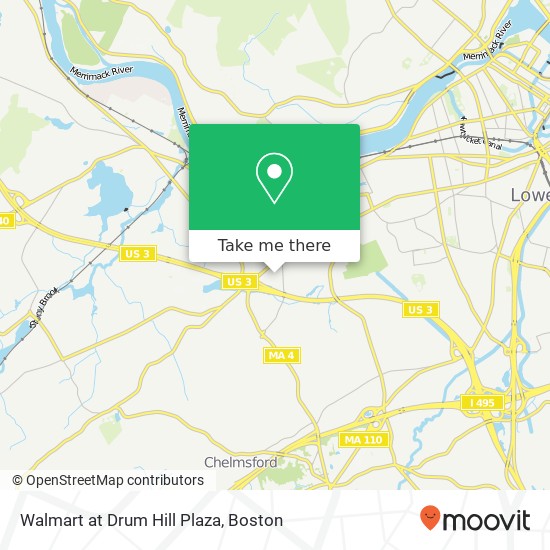 Walmart at Drum Hill Plaza map