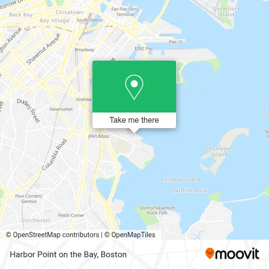 How to Get to Harbor Point on the Bay in Boston by Bus, Subway or Train?