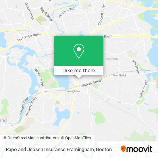 Rapo and Jepsen Insurance Framingham map