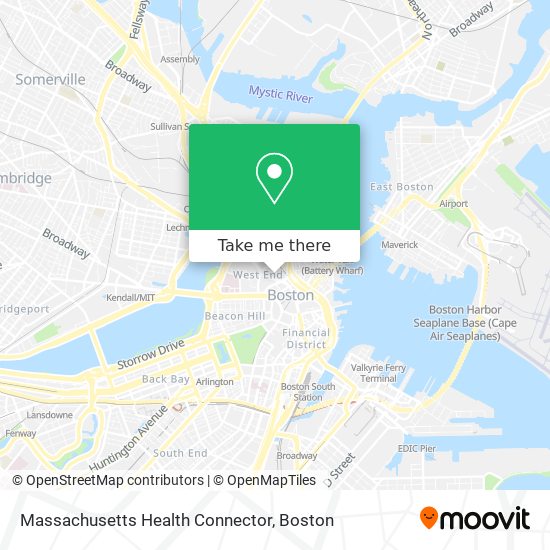 Mapa de Massachusetts Health Connector
