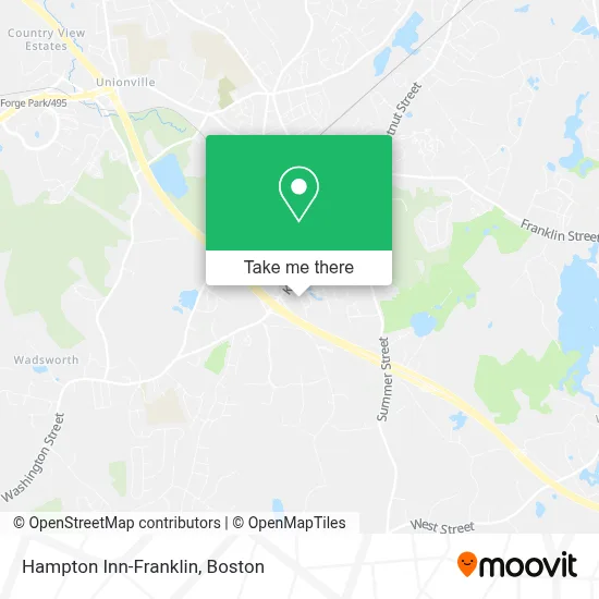Hampton Inn-Franklin map