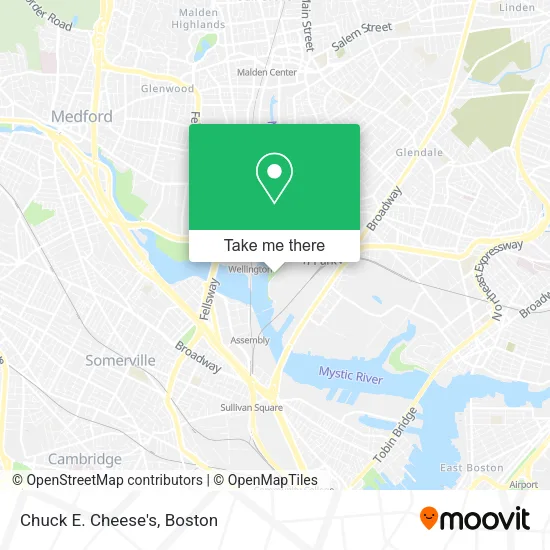 Chuck E. Cheese's map