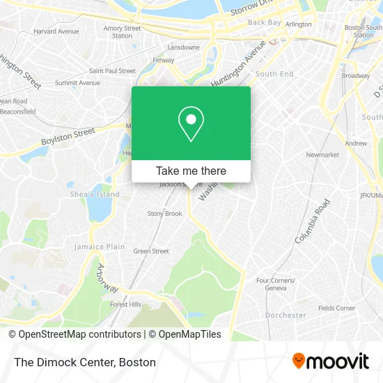 The Dimock Center map