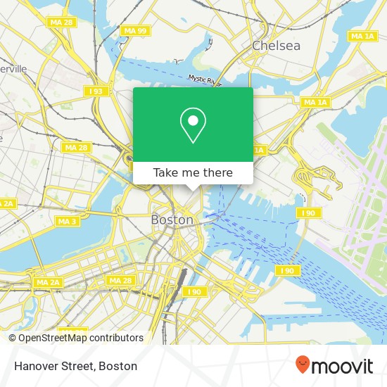 Mapa de Hanover Street