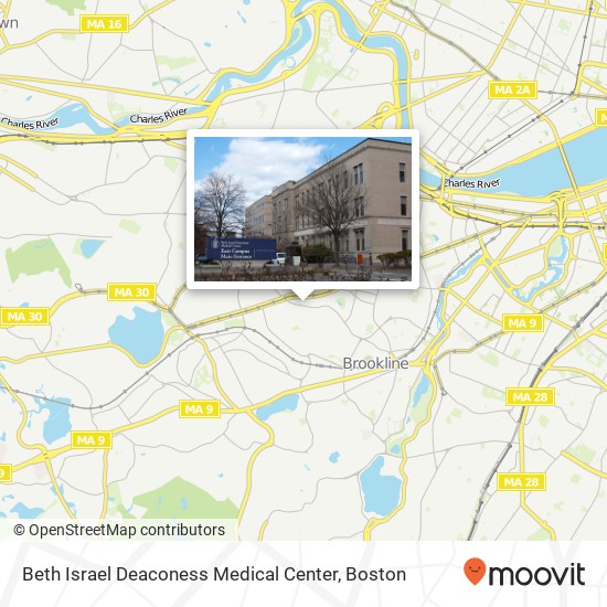 Mapa de Beth Israel Deaconess Medical Center