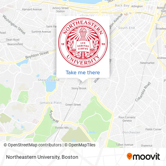 Northeastern University map