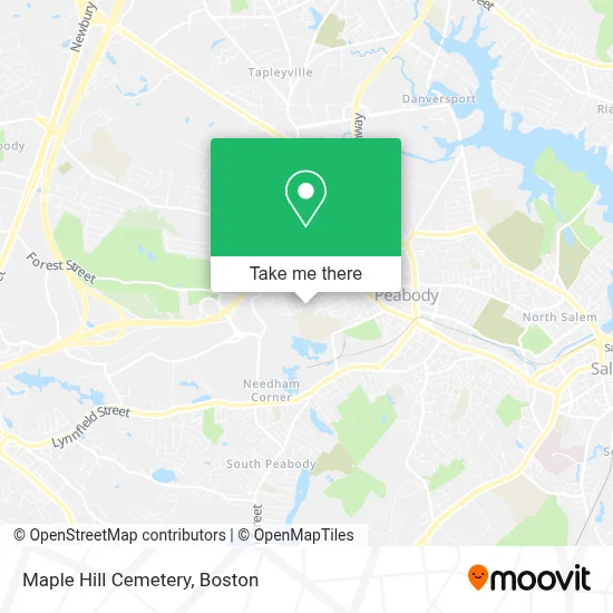 Maple Hill Cemetery map
