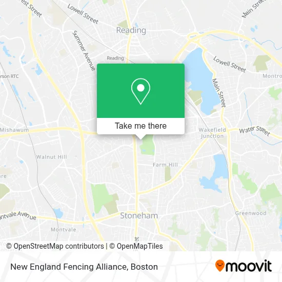 New England Fencing Alliance map