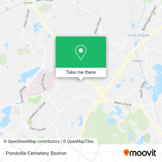 Pondville Cemetery map