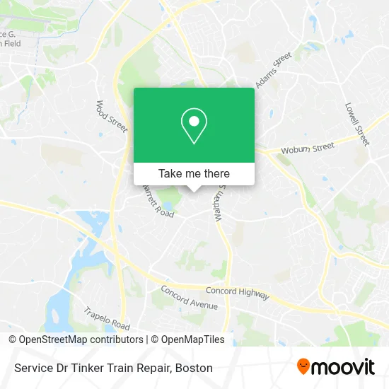 Service Dr Tinker Train Repair map