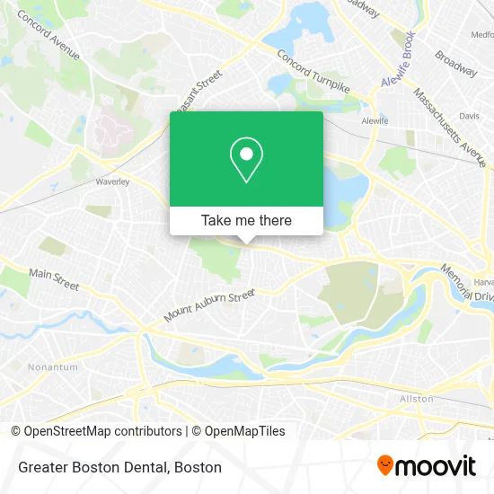 Greater Boston Dental map