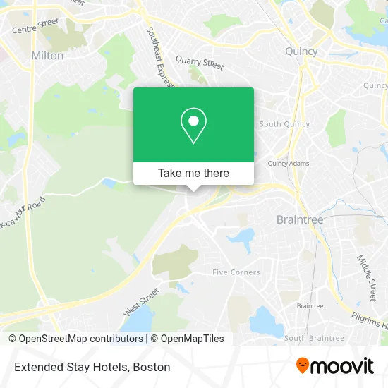 Extended Stay Hotels map