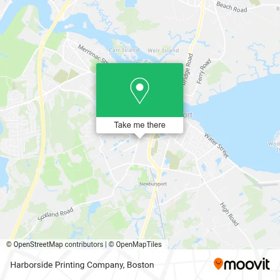 Harborside Printing Company map