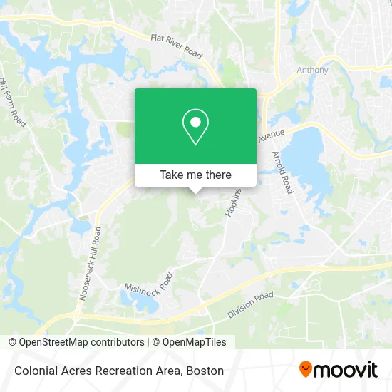 Colonial Acres Recreation Area map