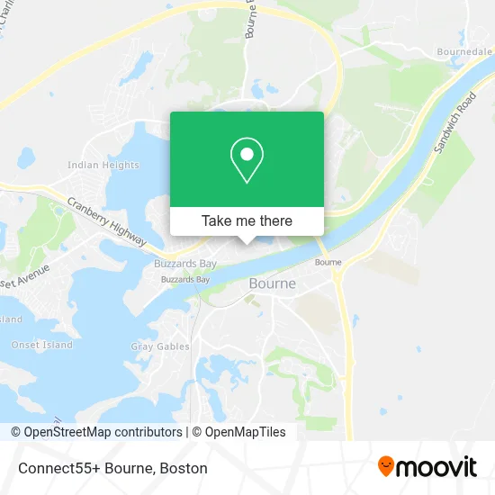 Connect55+ Bourne map