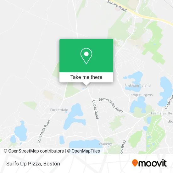 Surfs Up Pizza map