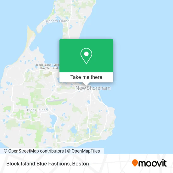Block Island Blue Fashions map