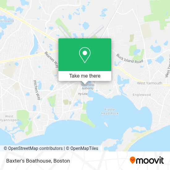 Baxter's Boathouse map