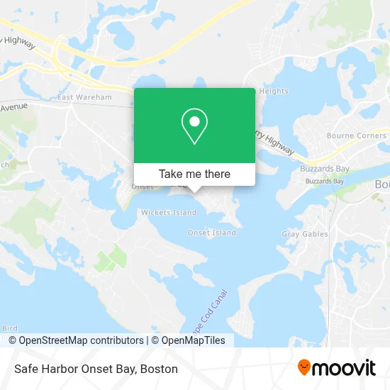 Safe Harbor Onset Bay map
