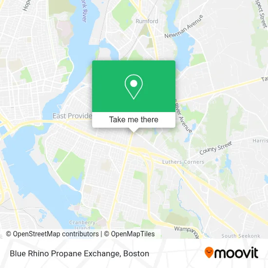 Blue Rhino Propane Exchange map