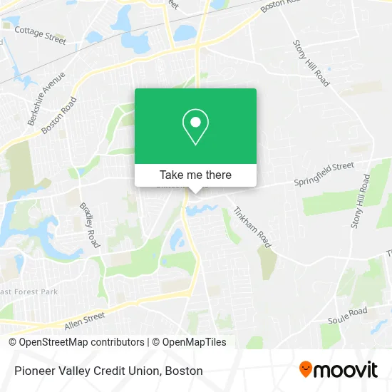 Pioneer Valley Credit Union map