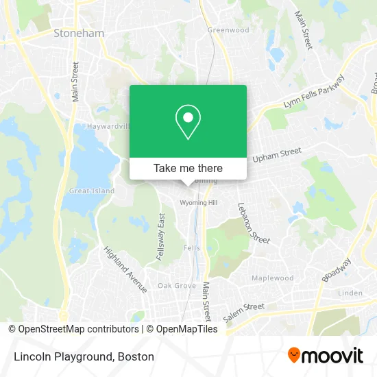 Lincoln Playground map