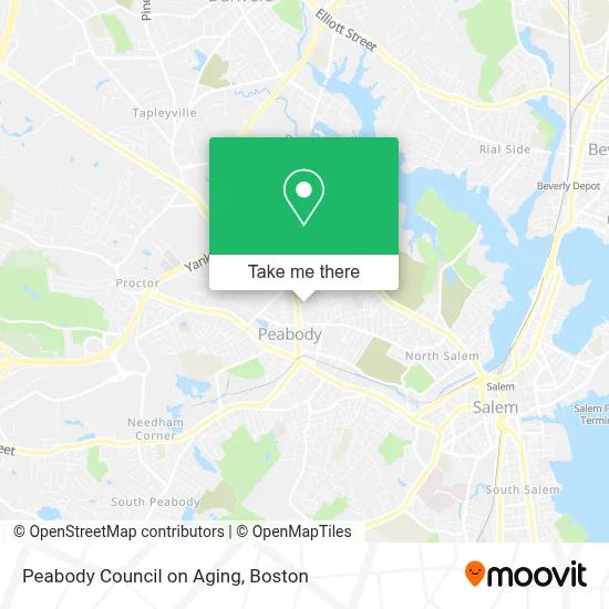 Peabody Council on Aging map