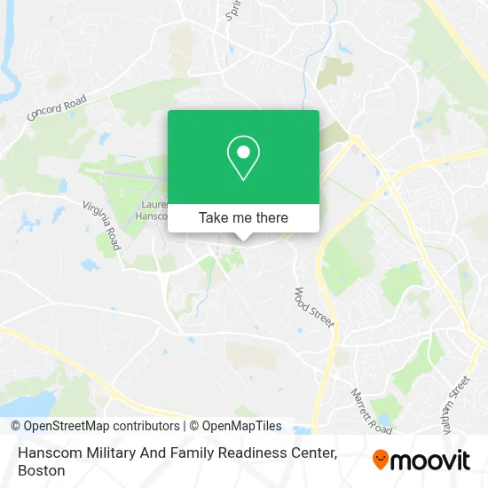Hanscom Military And Family Readiness Center map