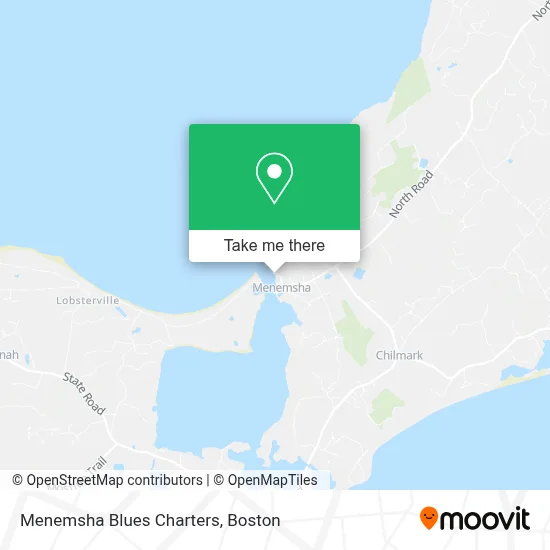 Menemsha Blues Charters map