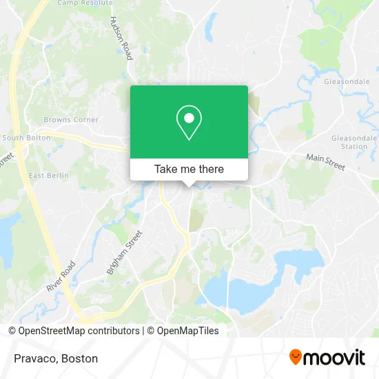 Pravaco map
