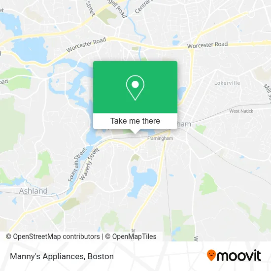 Manny's Appliances map