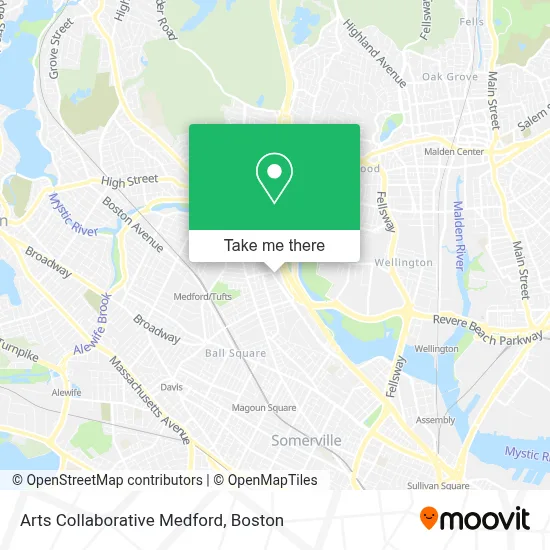 Arts Collaborative Medford map