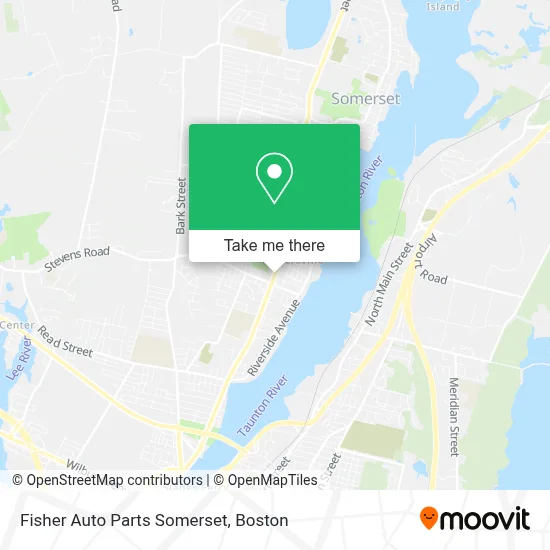 Fisher Auto Parts Somerset map