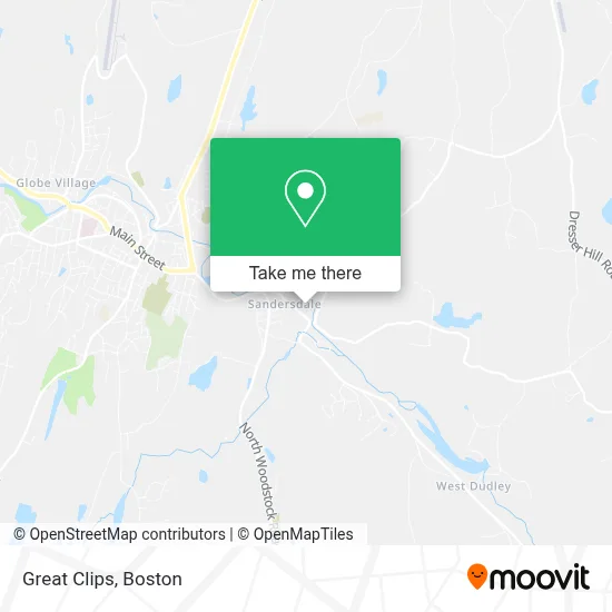 Great Clips map