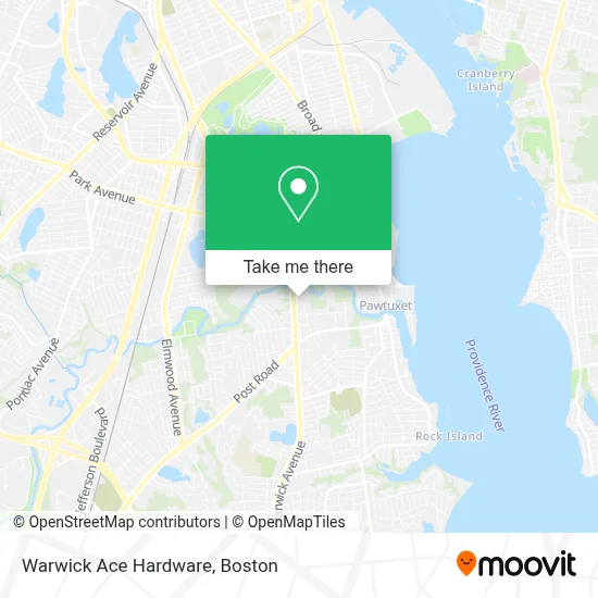 Warwick Ace Hardware map