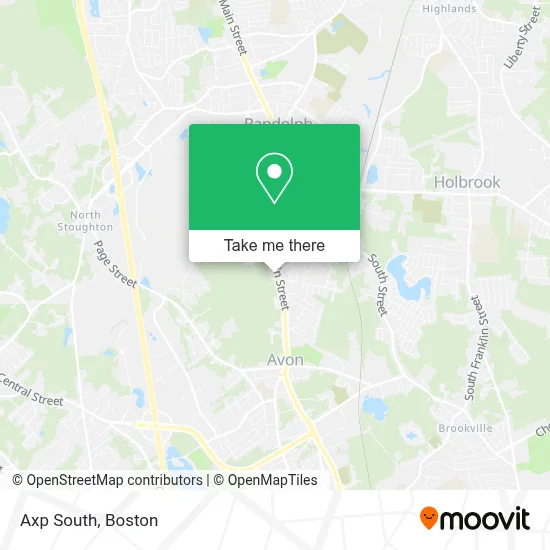 Axp South map
